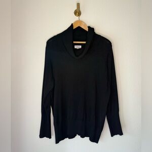 Avenue Black Cowl Neck Sweater size XL 18/20